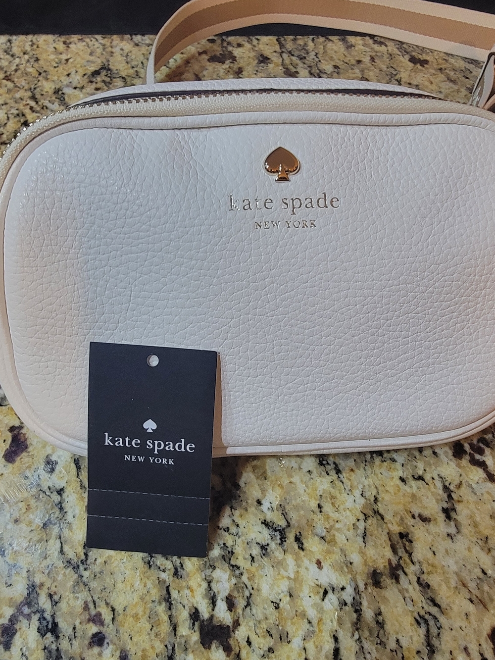 kate spade New York Cream Leather Crossbody Bag